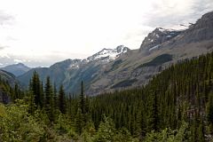 03 Overlander Mountain, Cinnamon Peak From Berg Lake Trail Between Berg Lake and Emperor Falls
